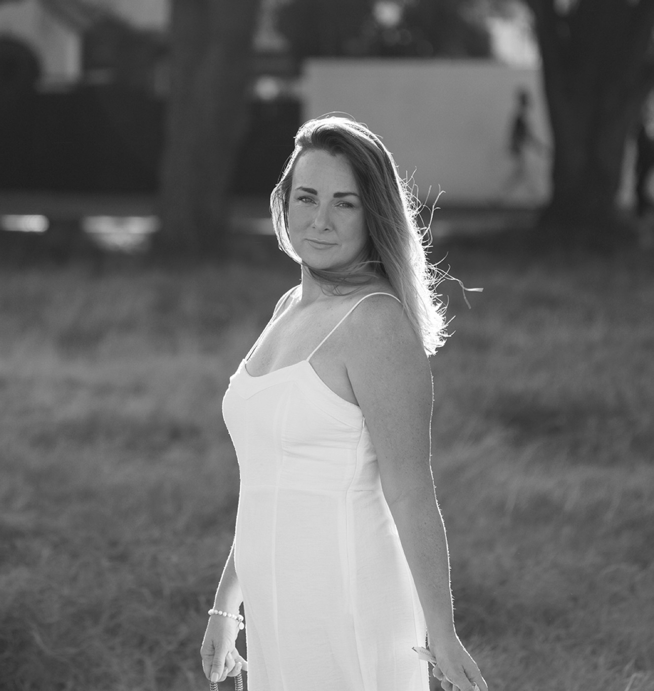 Angel in the golden evening light